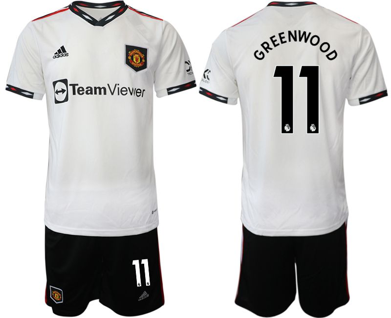 Men 2022-2023 Club Manchester United away white #11 Soccer Jersey->manchester united jersey->Soccer Club Jersey